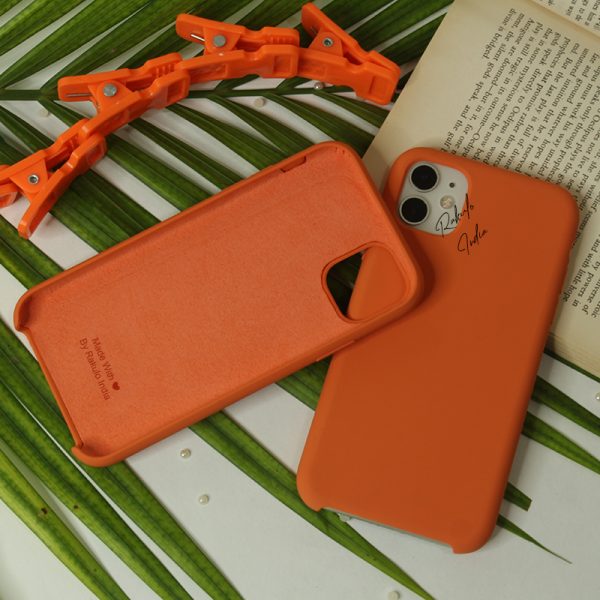 Liquid Silicone Case for iPhone ( Orange )
