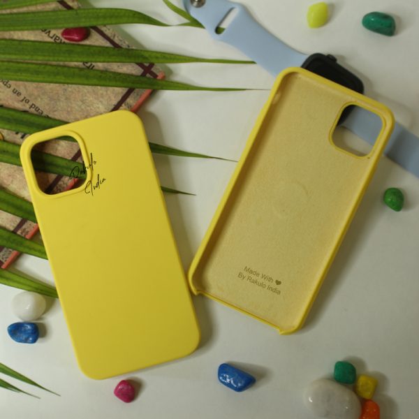 Liquid Silicone Case for iPhone ( Yellow )